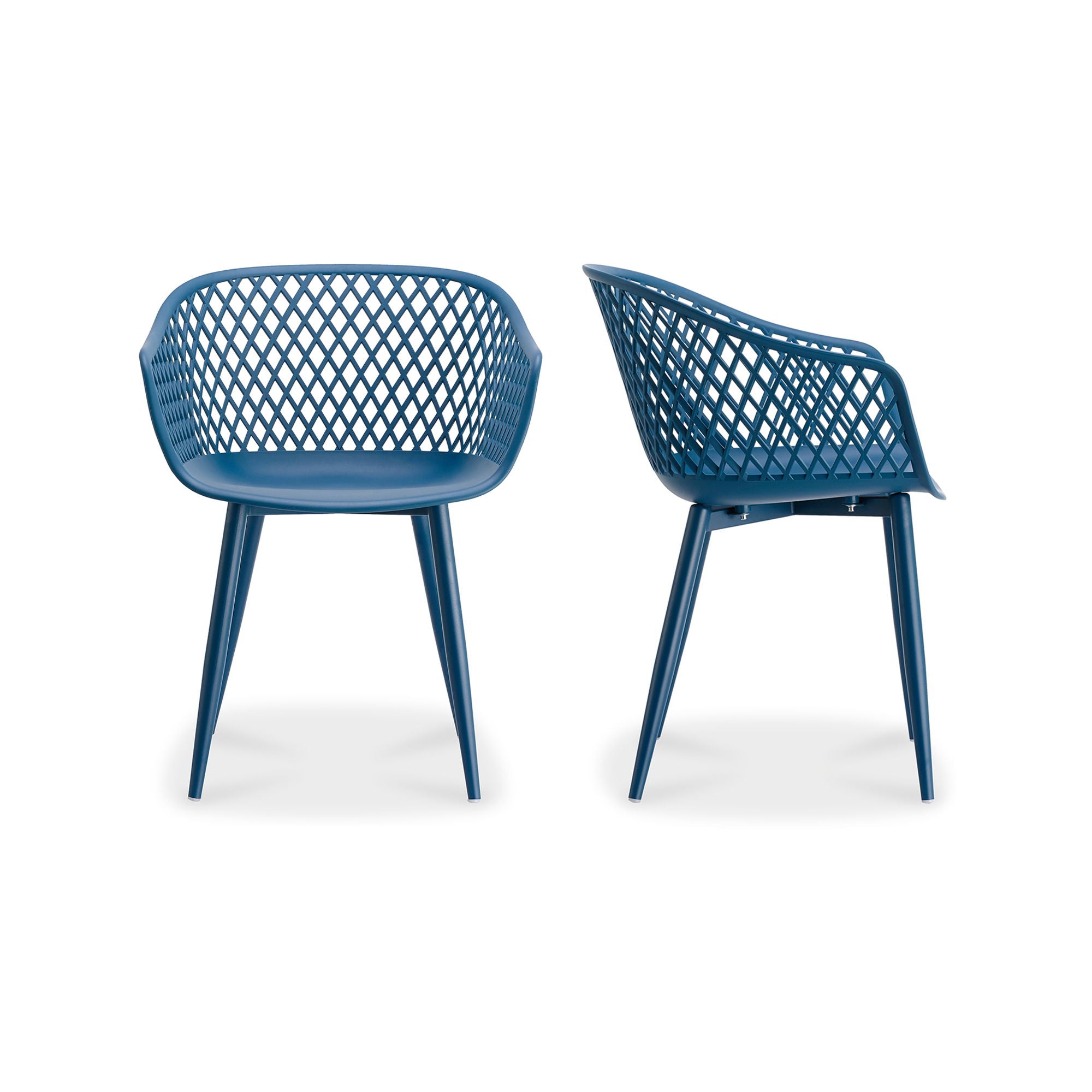 Piazza - Outdoor Chair Chair (Set of 2) - Blue - Premium Chair Sets from Moe's Home Collection - Just $572.50! Shop now at brett interiors