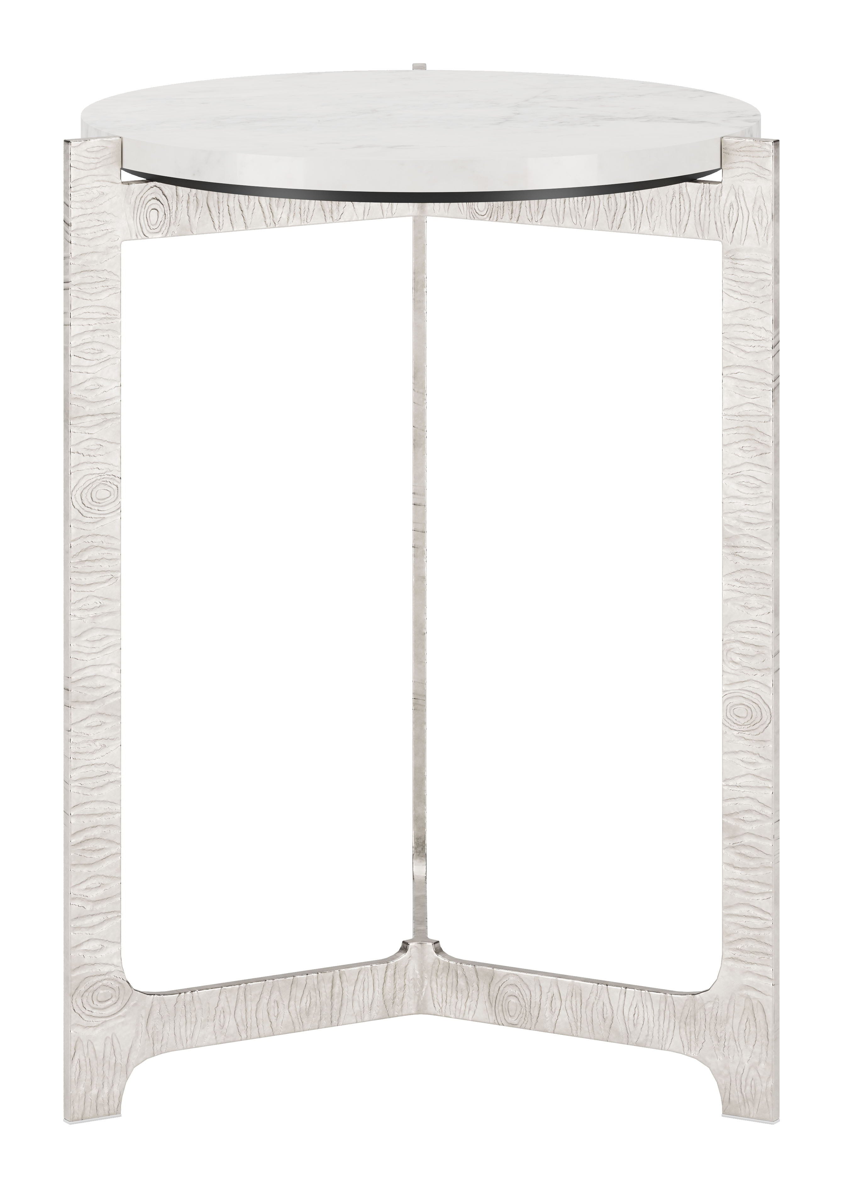 Barmas - Side Table - White / Silver - Premium Side Tables from Zuo Modern - Just $975! Shop now at brett interiors