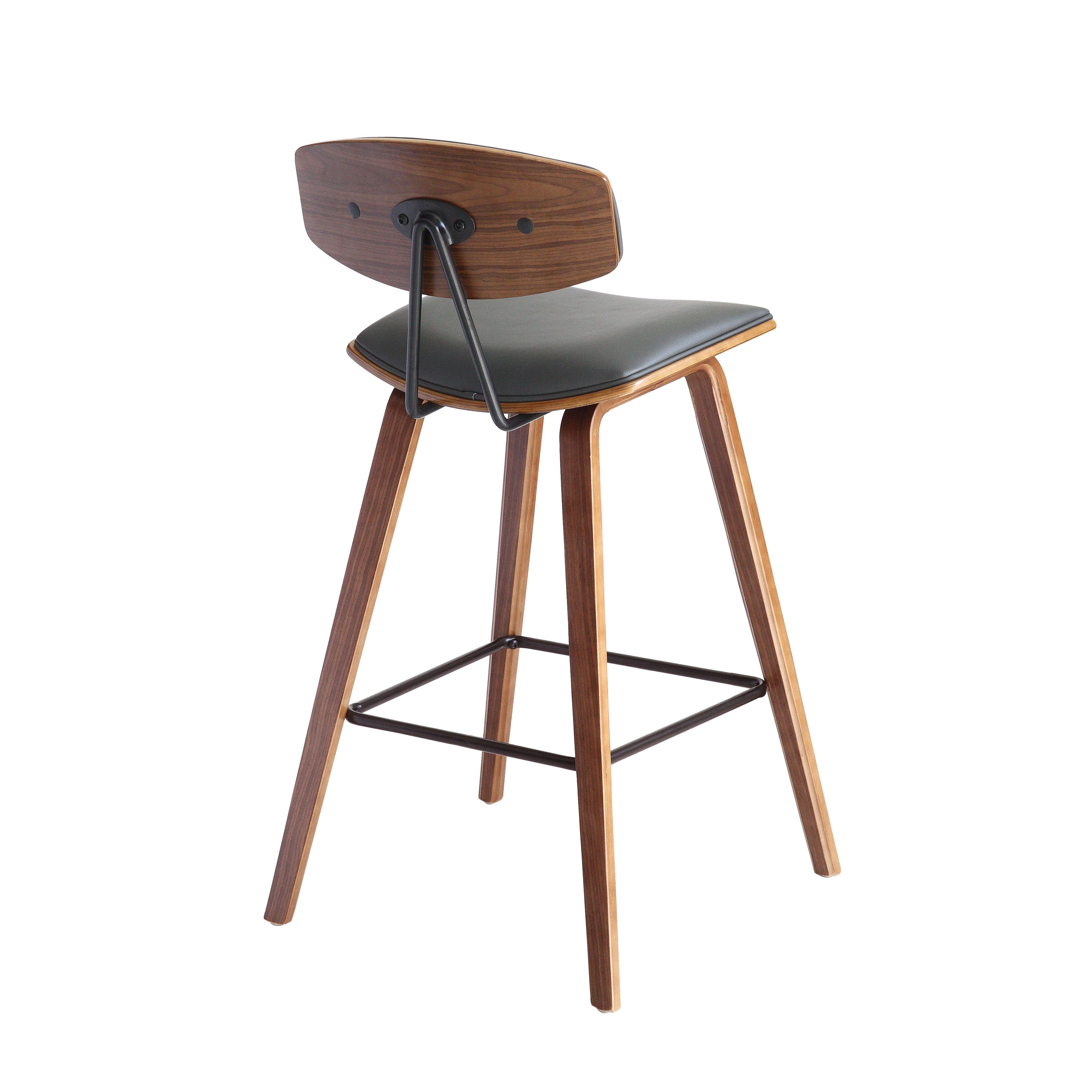 Fox - Mid-Century Bar Stool - Premium Counter Height (24"-27") from Armen Living - Just $202.50! Shop now at brett interiors