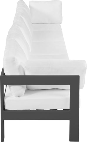 Nizuc - Outdoor Patio Modular Sofa With Frame - White - Modern & Contemporary - Premium Sofas from Meridian Furniture - Just $4512.50! Shop now at brett interiors