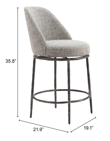 Nordhavn - Swivel Stool - Premium Bar Height (28"-30") from Zuo Modern - Just $1575! Shop now at brett interiors