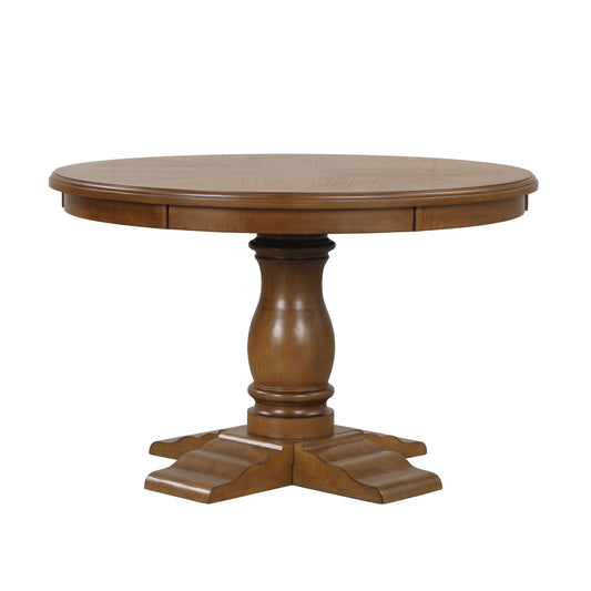 Sunset - 48" Round Dining Table - Brown - Premium Dining Tables from New Classic - Just $572.50! Shop now at brett interiors