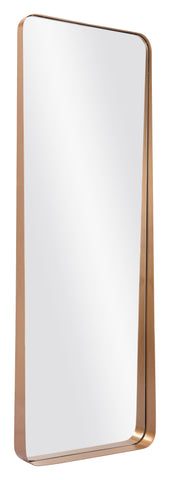 Riga - Mirror - Gold - Premium Floor Mirrors from Zuo Modern - Just $1375! Shop now at brett interiors