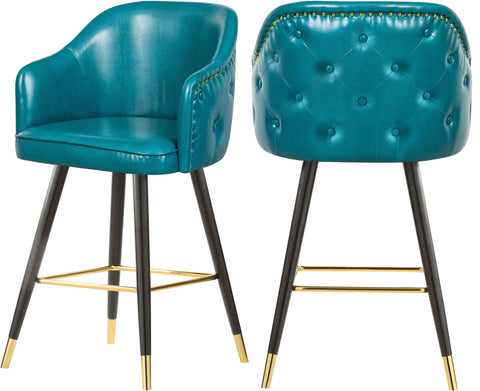 Barbosa - Counter Bar Stool (Set of 2) - Premium Stool Sets from Meridian Furniture - Just $725! Shop now at brett interiors