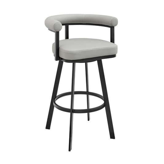 Magnolia - Swivel Stool - Black Metal - Premium Counter Height (24"-27") from Armen Living - Just $395! Shop now at brett interiors