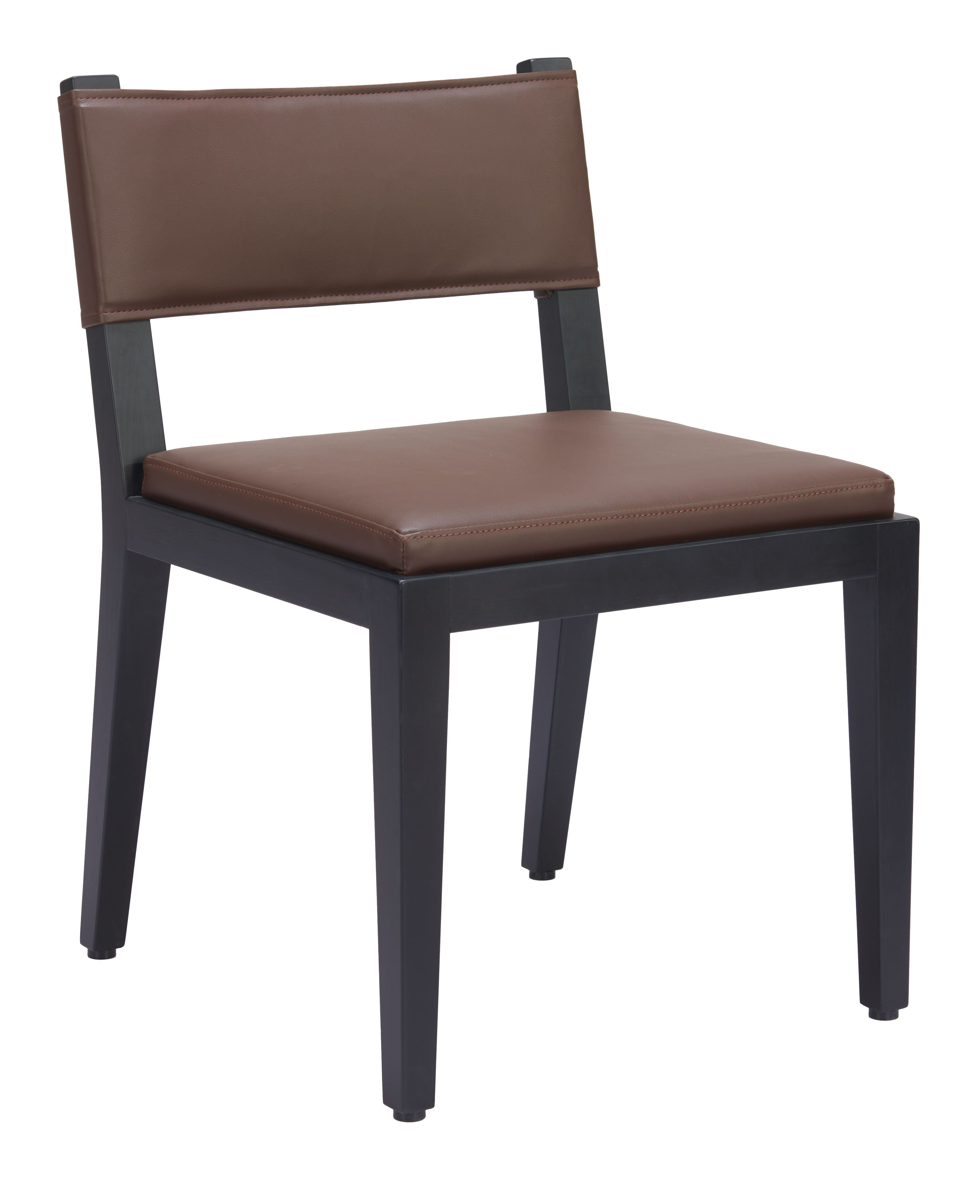 Roxas - Dining Chair (Set of 2) - Brown - Premium Stool Sets from Zuo Modern - Just $1700! Shop now at brett interiors