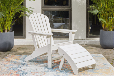 Sundown Treasure - 2 Pc. - Adirondack Chair And Ottoman - Premium 2 Piece Outdoor Sets from Signature Design by Ashley® - Just $437.50! Shop now at brett interiors