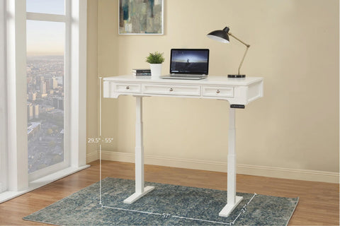 Boca - Power Lift Desk - Cottage White - Premium Lift Top Desks from Parker House - Just $1397.50! Shop now at brett interiors