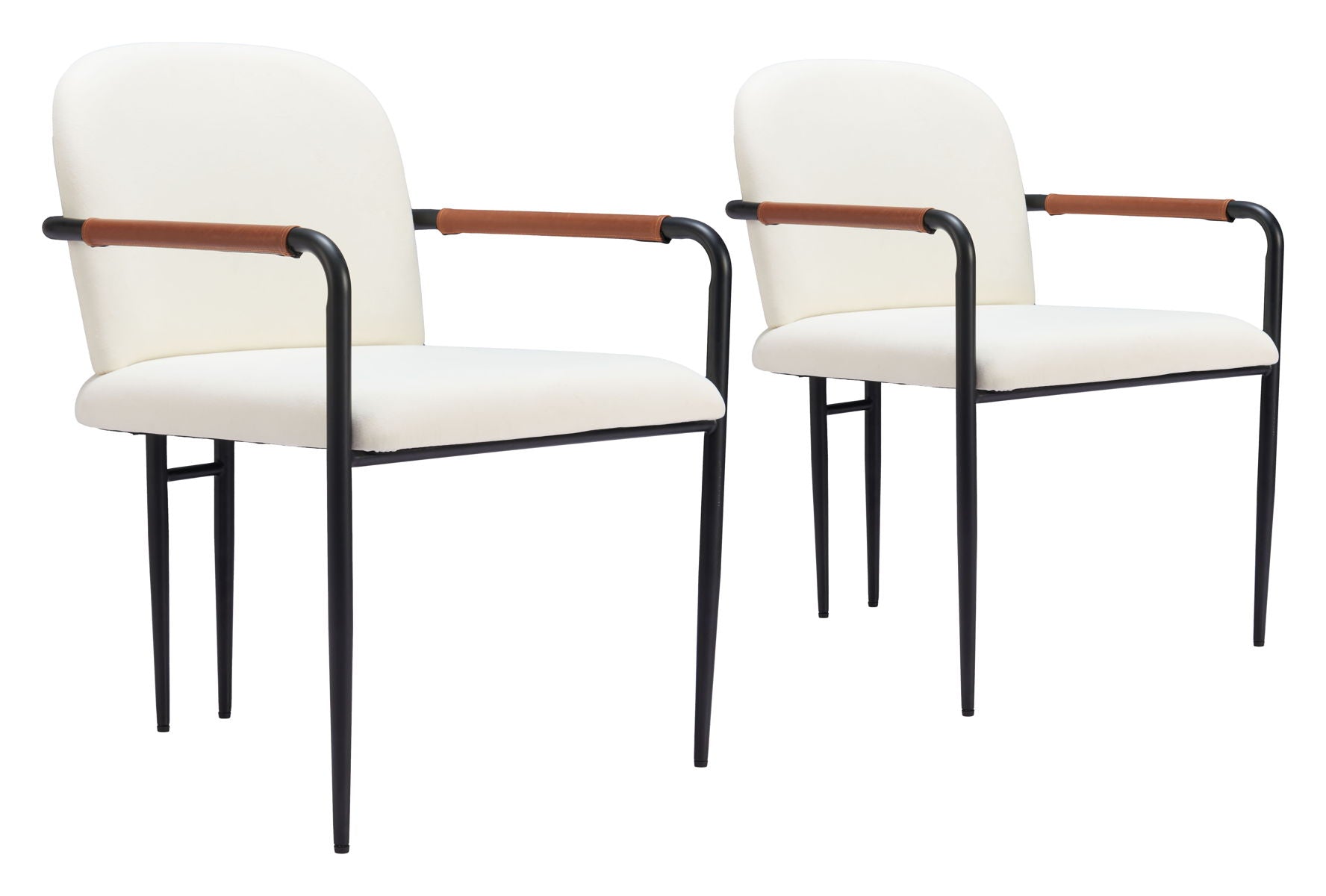 Sibu - Dining Chair (Set of 2) - White - Premium Chair Sets from Zuo Modern - Just $900! Shop now at brett interiors