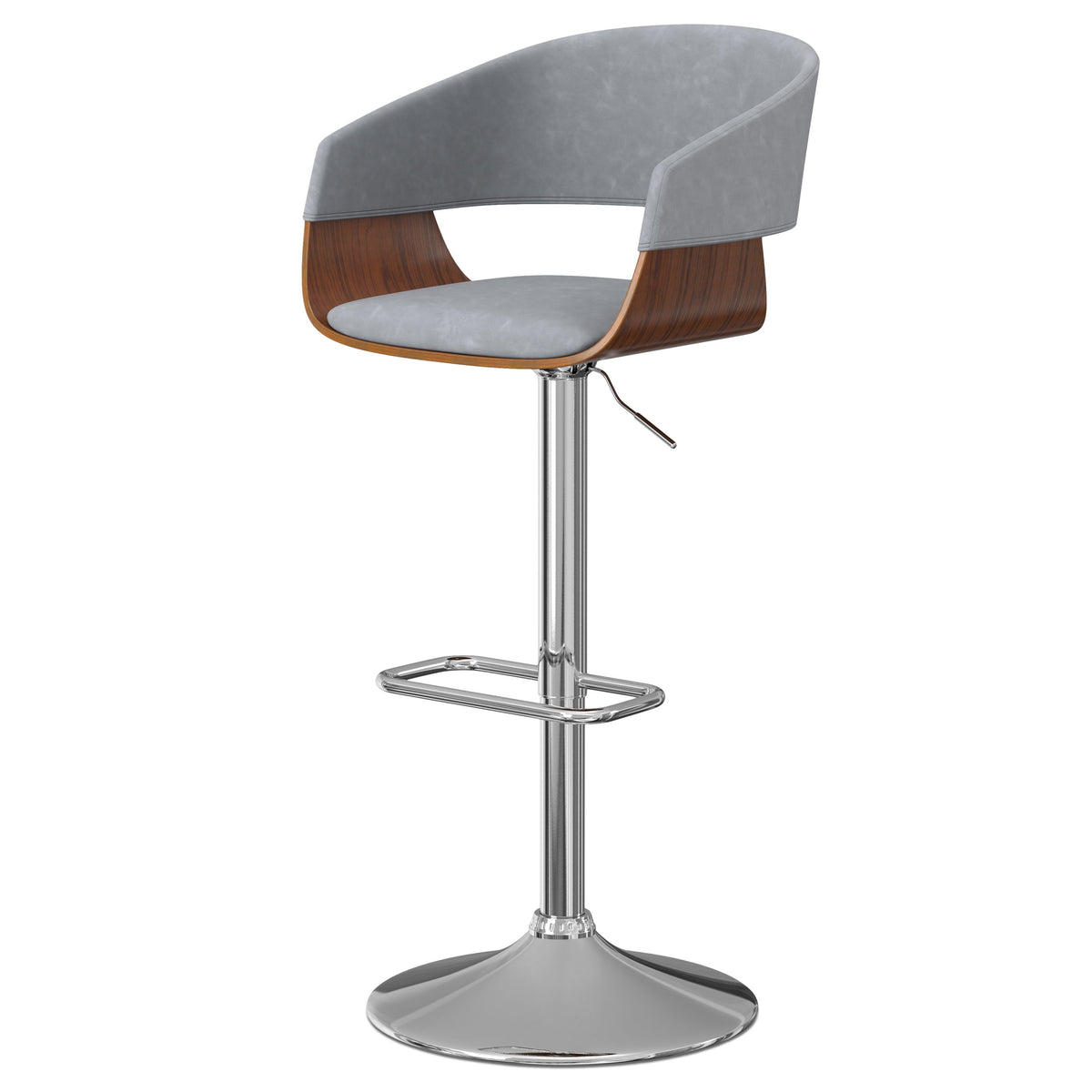 Lowell - Adjustable Swivel Bar Stool - Premium Bar Height (28"-30") from Simpli Home - Just $202! Shop now at brett interiors