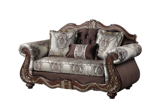 Montecito - Loveseat - Dark Brown - Premium Stationary Loveseats from New Classic - Just $1672.50! Shop now at brett interiors