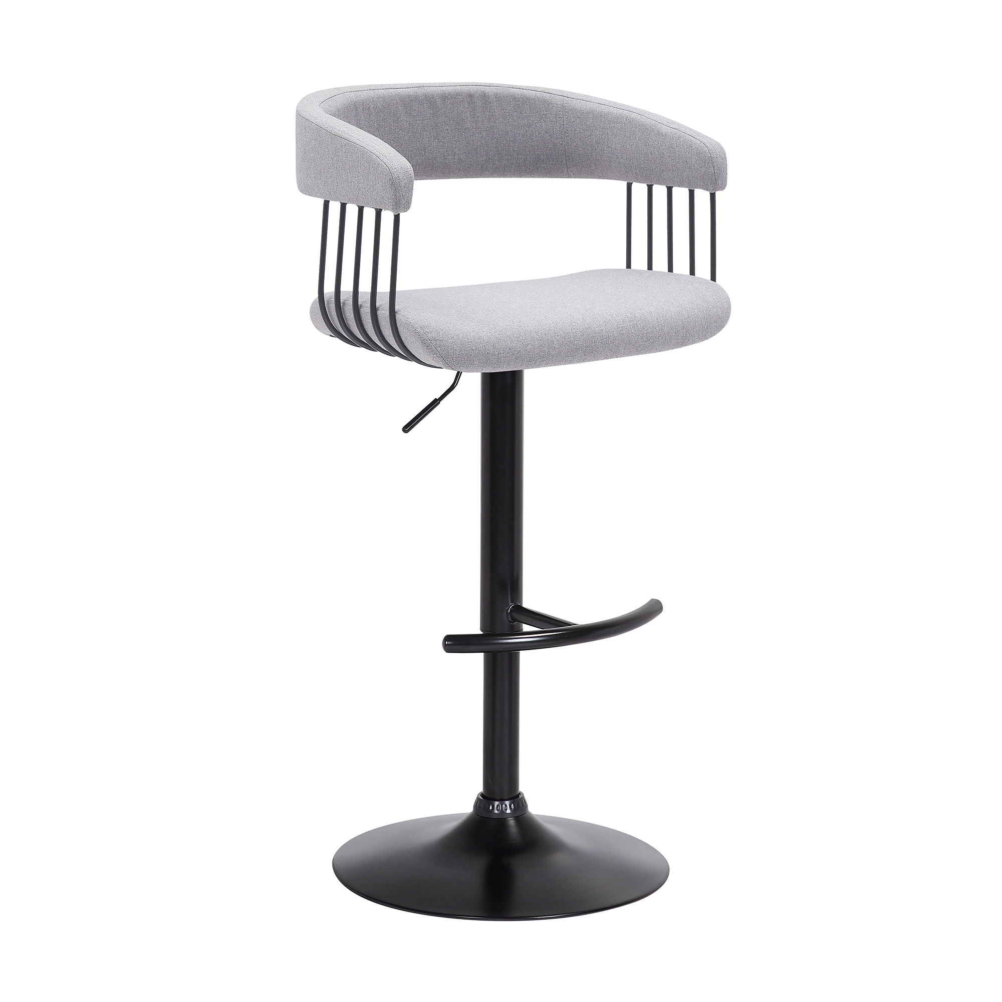 Calista - Adjustable Bar Stool - Premium Adjustable Height from Armen Living - Just $215! Shop now at brett interiors