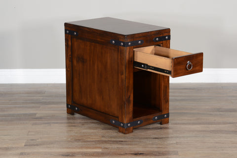 Santa Fe - 25" Chair Side Table - Dark Brown - Premium Chair Side Tables from Sunny Designs - Just $431! Shop now at brett interiors