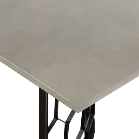 Solange - Rectangular Dining Table - Concrete / Black - Premium Dining Tables from Armen Living - Just $2057.50! Shop now at brett interiors