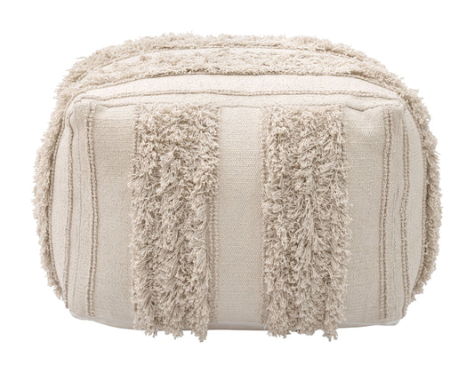 Peru - Ottoman - Beige - Premium Upholstered Ottomans from Zuo Modern - Just $425! Shop now at brett interiors