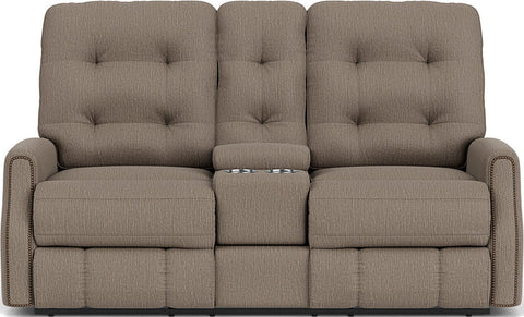 Devon - Loveseat With Console - Premium Reclining Loveseats from Flexsteel - Just $2500! Shop now at brett interiors