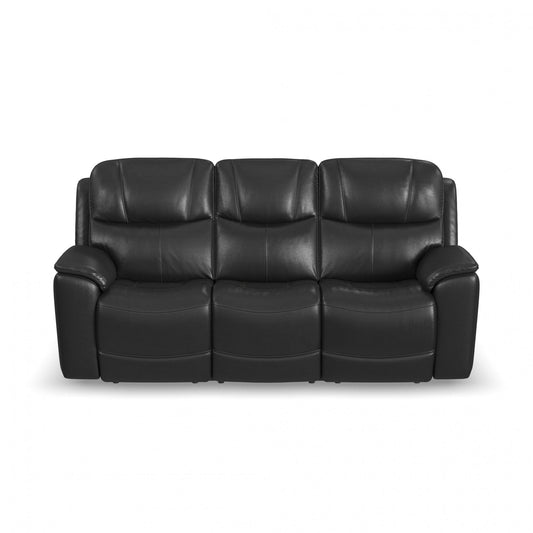 Crew - Power Reclining Sofa With Power Headrests & Lumbar - Black - Premium Reclining Sofas & Loveseats from Flexsteel - Just $3687.50! Shop now at brett interiors