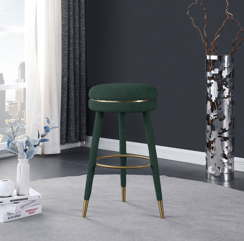 Coral - Bar Stool - Green - Premium Bar Height (28"-30") from Meridian Furniture - Just $375! Shop now at brett interiors