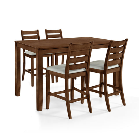 Pascal - Counter Dining Table Set - Premium 5 Piece Dining Room Sets from New Classic - Just $1082.50! Shop now at brett interiors