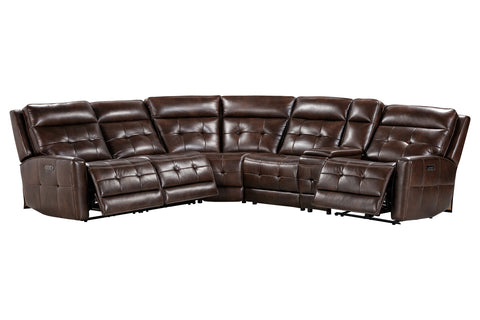 Canterbury - 6 Piece Zero Gravity Modular Power Reclining Sectional - Acorn - Premium Reclining Sectionals from Parker Living - Just $3372.50! Shop now at brett interiors