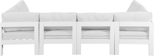 Nizuc - Outdoor Patio Modular Sectional - White - Premium Stationary Sectionals from Meridian Furniture - Just $5375! Shop now at brett interiors