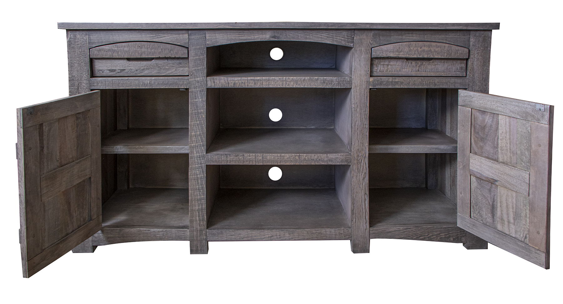 San Antonio - 60" TV Stand / Console - Dark Gray - Premium TV Stands from International Furniture Direct - Just $1107.50! Shop now at brett interiors