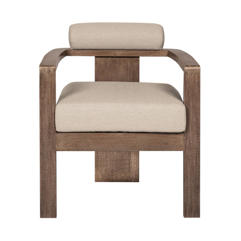 Relic - Outdoor Patio Dining Chair - Weathered Eucalyptus / Taupe - Premium Side Chairs from Armen Living - Just $787.50! Shop now at brett interiors