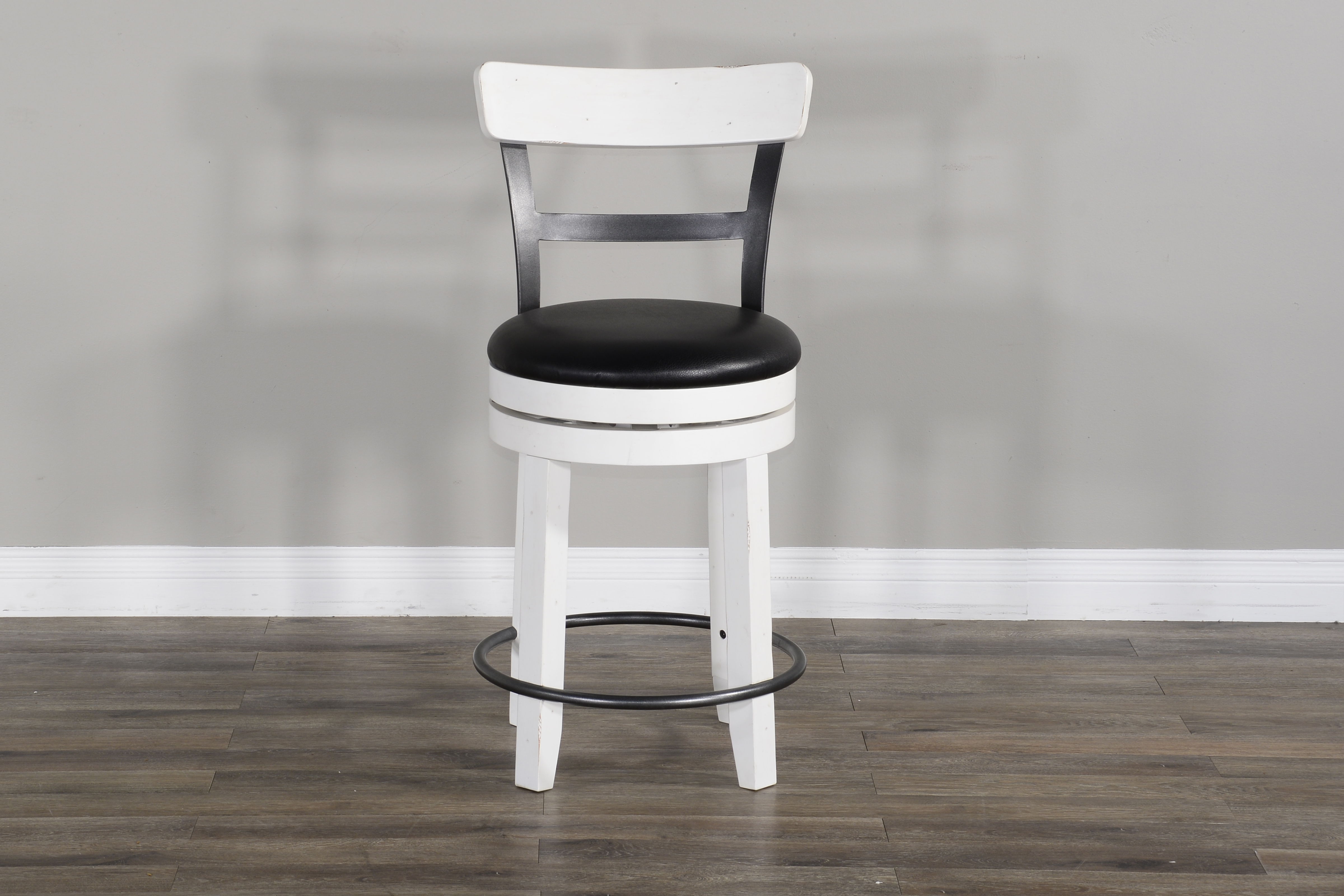 Carriage House - Barstool With Back & Swivel Cushion Seat - Premium Bar Height (28"-30") from Sunny Designs - Just $216! Shop now at brett interiors