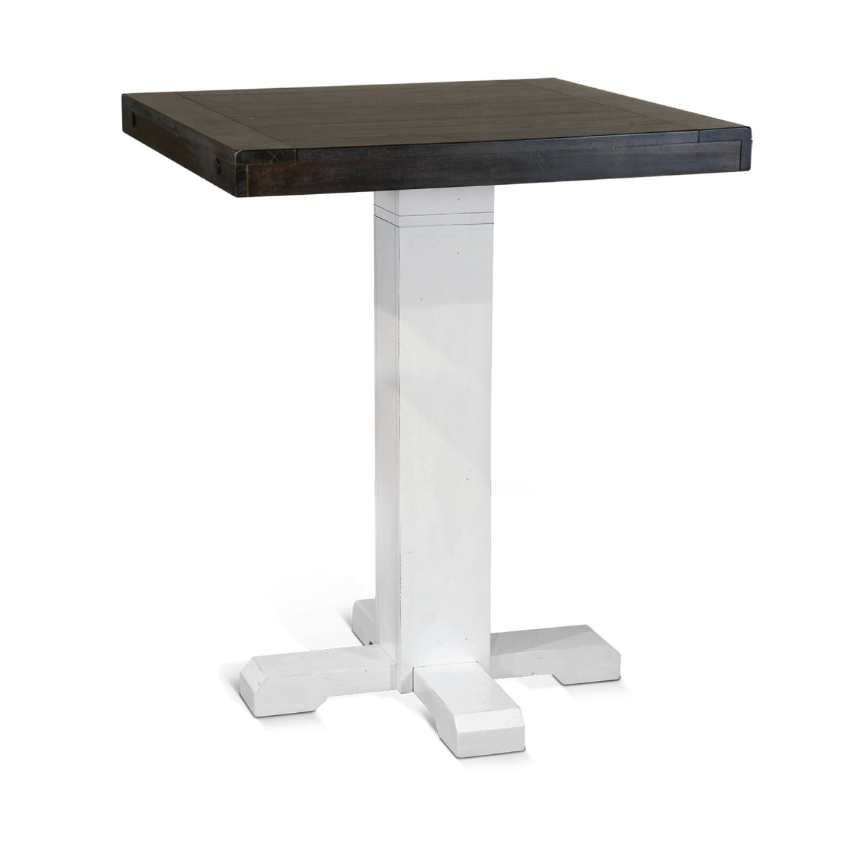 Carriage House - Pub Table - White / Dark Brown - Premium Pub Tables from Sunny Designs - Just $502! Shop now at brett interiors