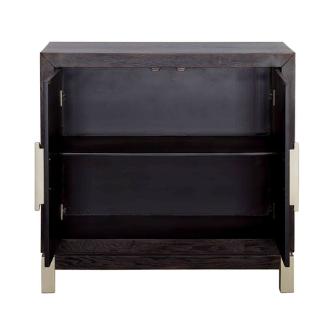 Medici - Two Door Cabinet - Black / Gold - Premium Accent Cabinets from Coast2Coast Home - Just $2557.50! Shop now at brett interiors