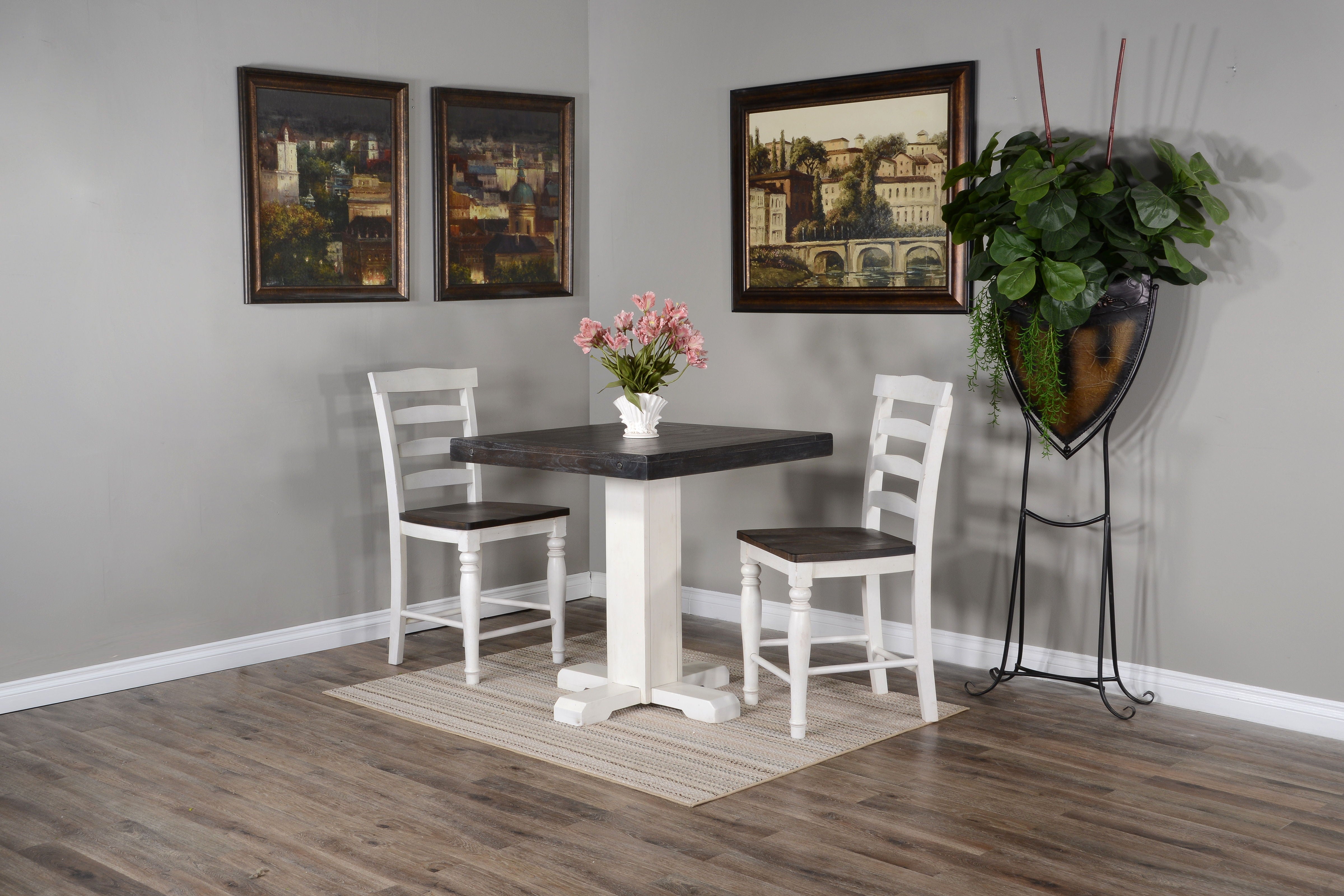 Carriage House - Pub Table - White / Dark Brown - Premium Pub Tables from Sunny Designs - Just $502! Shop now at brett interiors