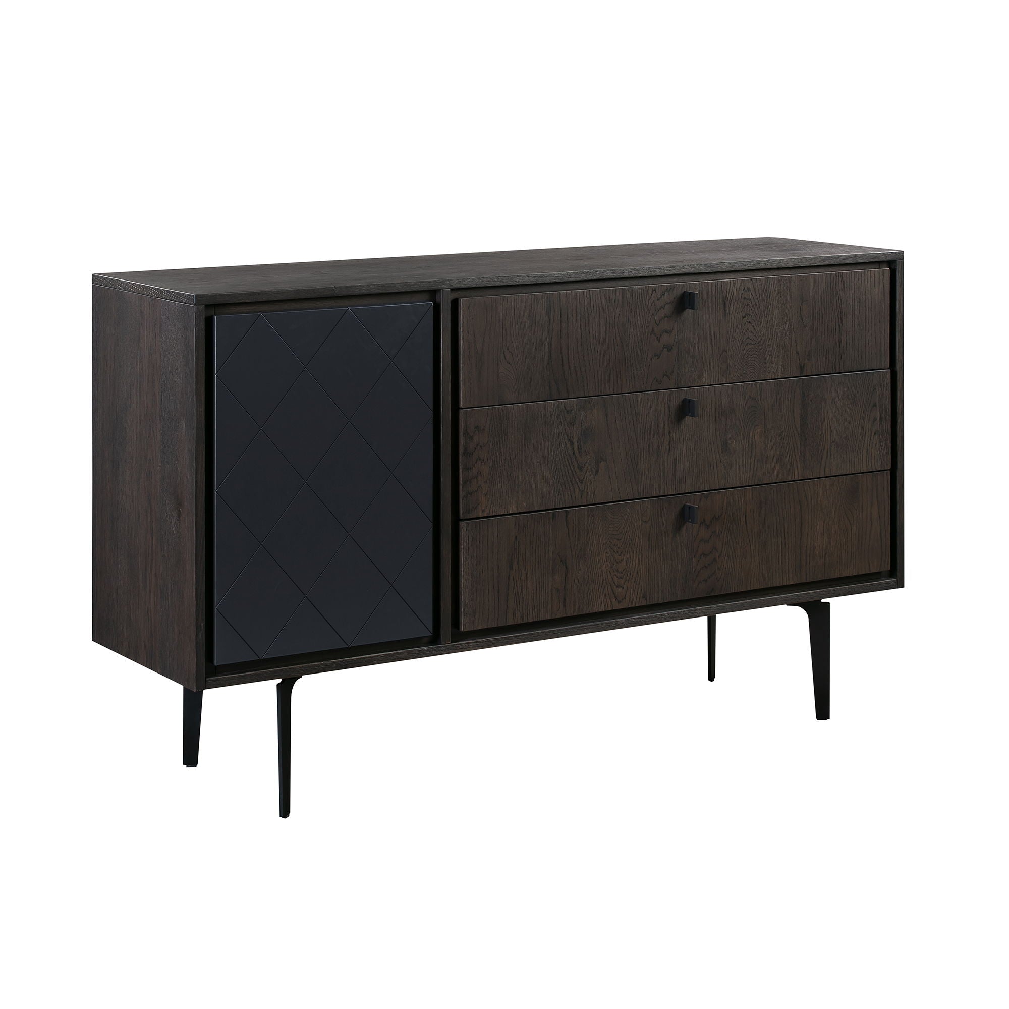 Cross - 3 Drawer Dresser - Solid Oak / Metal - Premium Dressers from Armen Living - Just $1412.50! Shop now at brett interiors