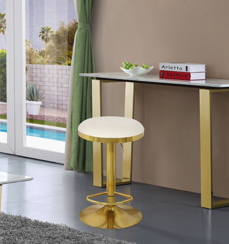 Brody - Adjustable Stool, Gold Base - Premium Adjustable Stools from Meridian Furniture - Just $337.50! Shop now at brett interiors