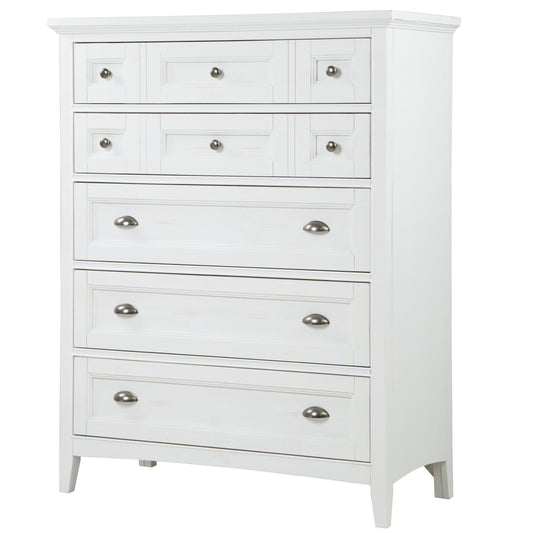 Heron Cove - Drawer Chest - Chalk White - Premium Accent Chests from Magnussen Furniture - Just $1489! Shop now at brett interiors