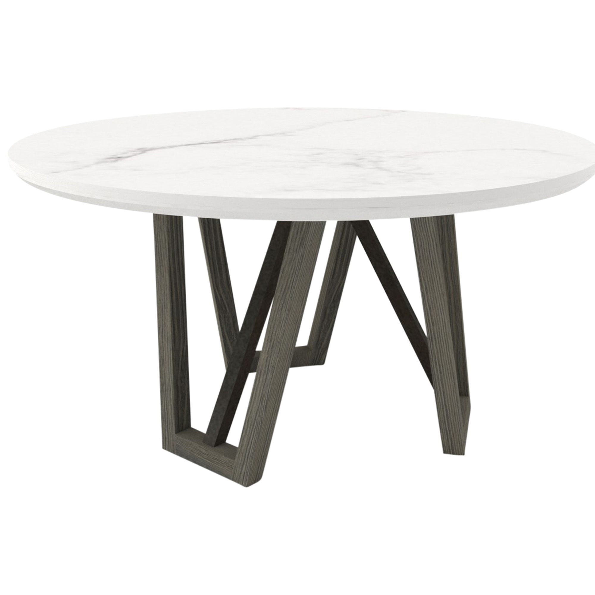 Pure Modern Dining - Round Table with Wood Base (54") - Moonstone - Premium Dining Tables from Parker House - Just $1372.50! Shop now at brett interiors