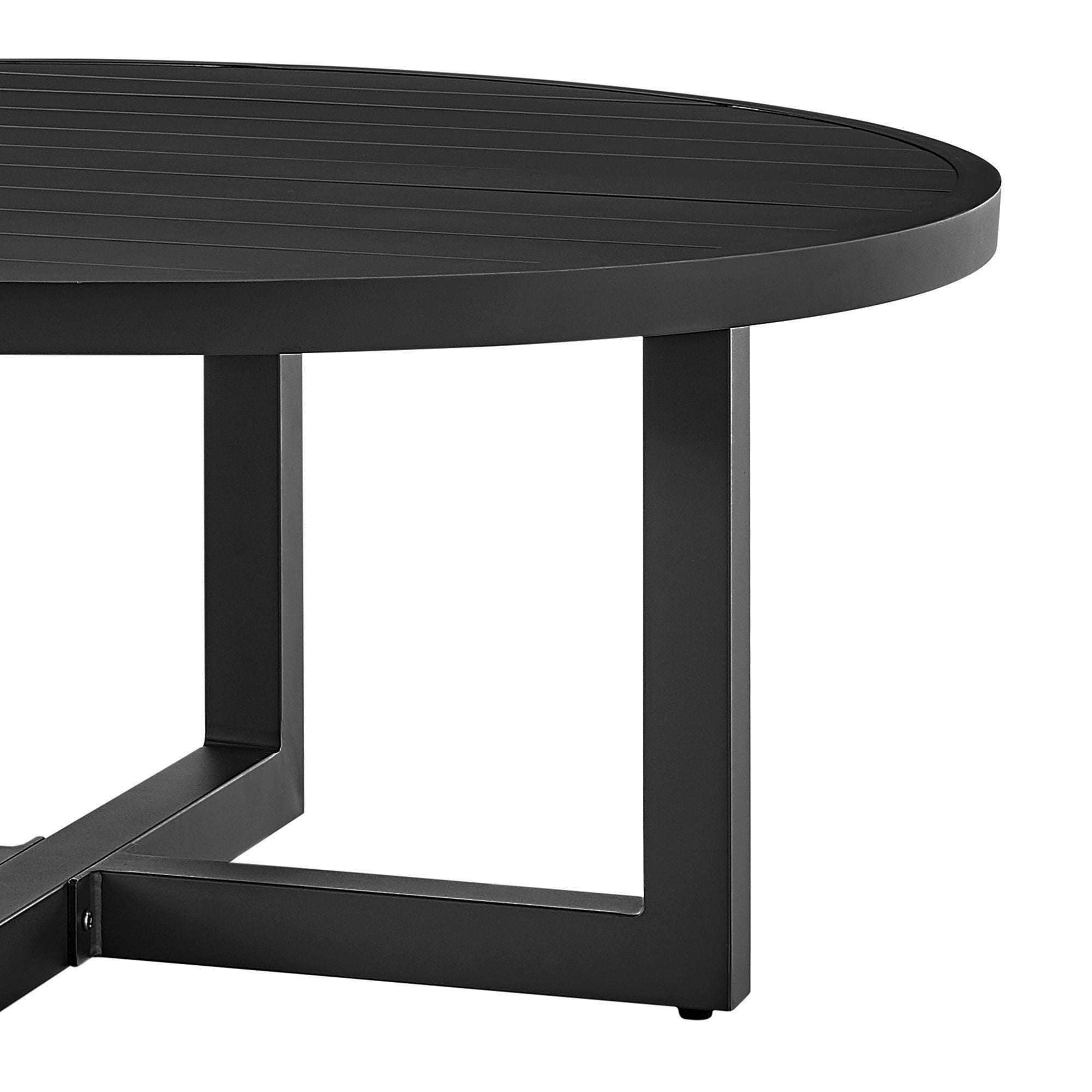 Menorca - Outdoor Patio Round Coffee Table - Premium Coffee Tables from Armen Living - Just $837.50! Shop now at brett interiors