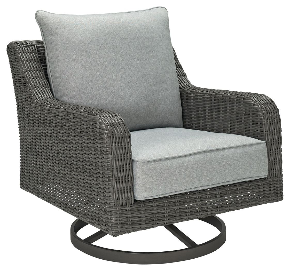 Elite Park - Gray - Swivel Lounge W/ Cushion - Premium Swivel Chairs from Signature Design by Ashley® - Just $814.38! Shop now at brett interiors