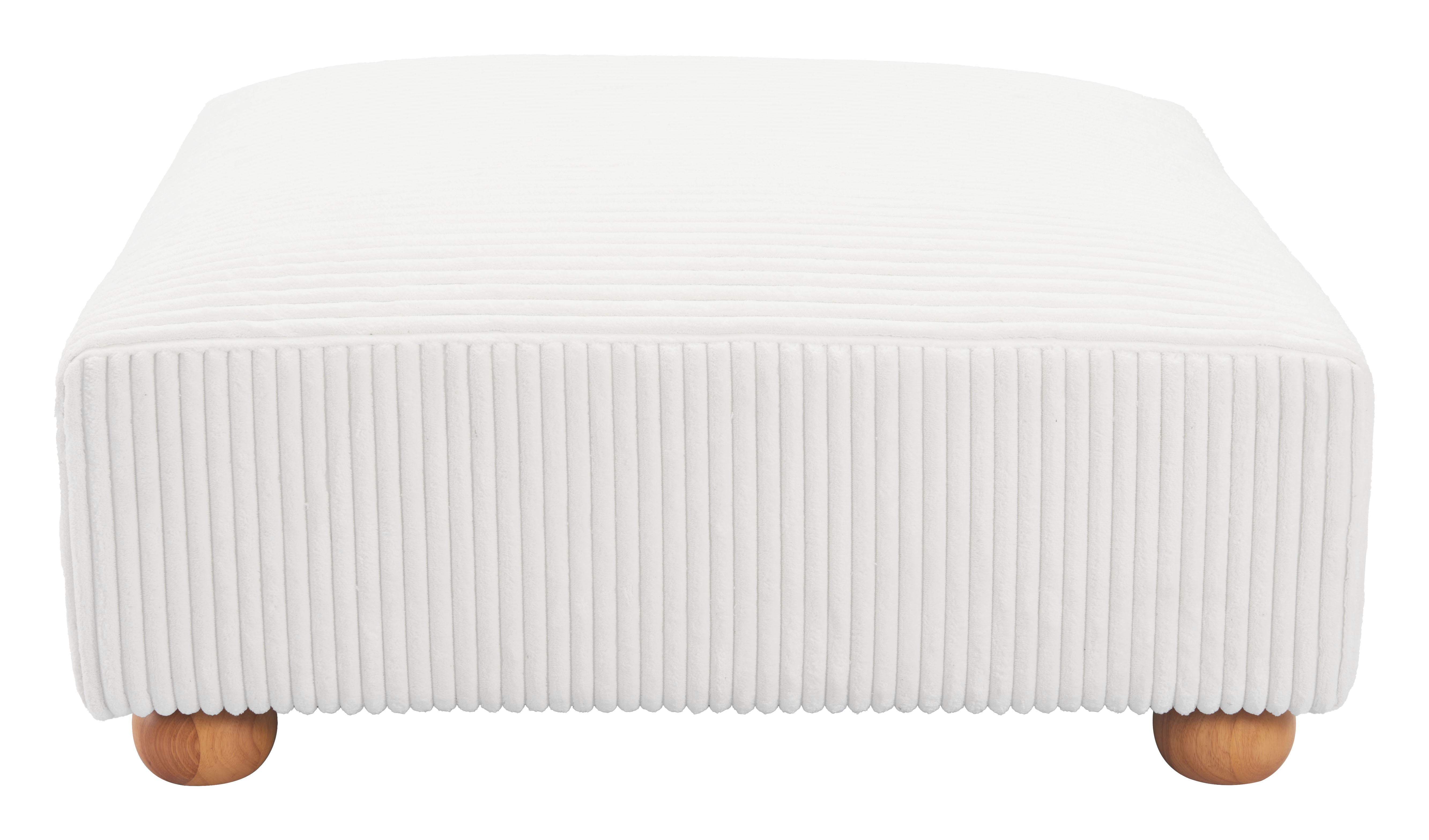 Tayte - Ottoman - White - Premium Upholstered Ottomans from Zuo Modern - Just $1575! Shop now at brett interiors