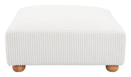 Tayte - Ottoman - White - Premium Upholstered Ottomans from Zuo Modern - Just $1575! Shop now at brett interiors