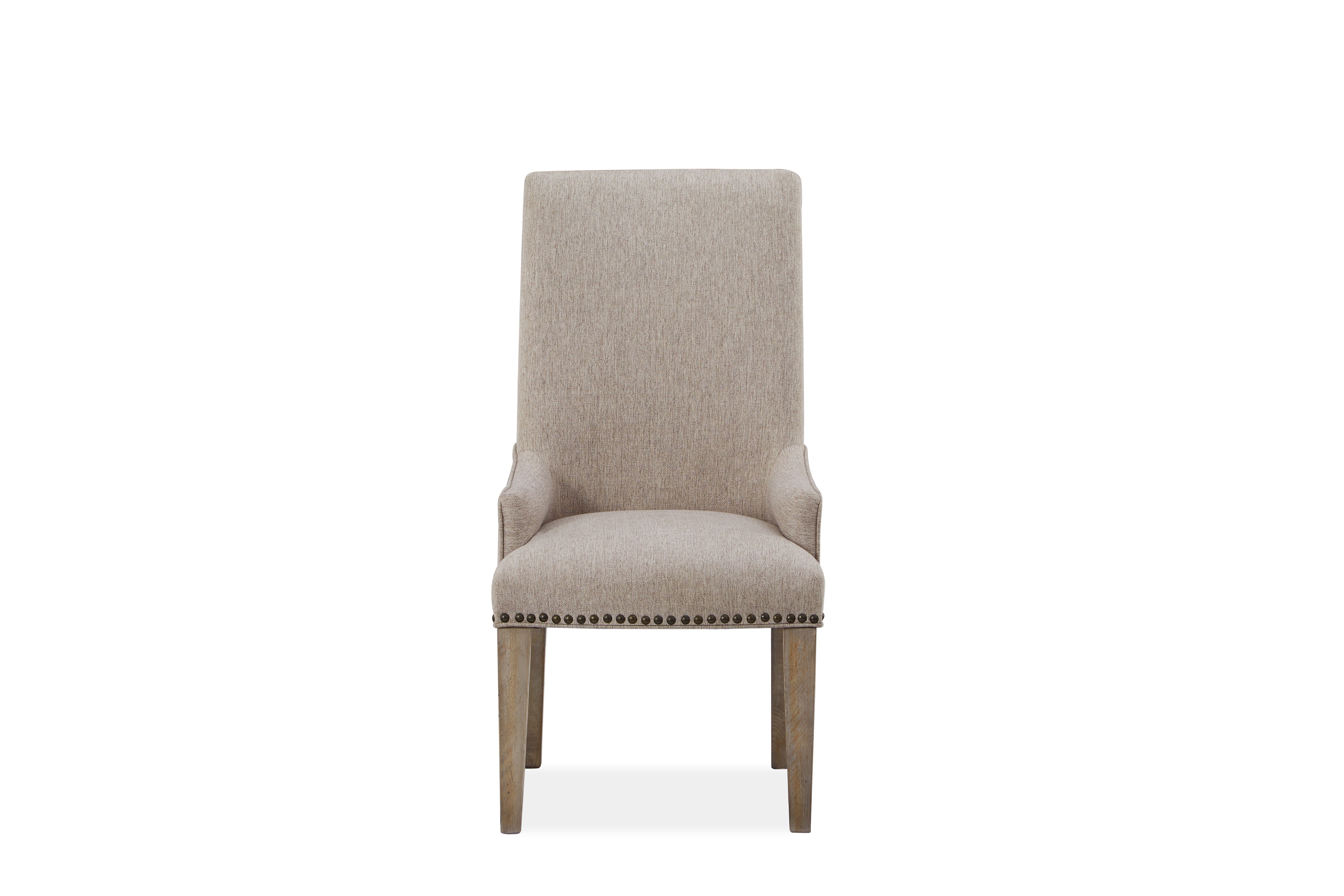 Tinley Park - Upholstered Host Side Chair (Set Of 2) - Dove Tail Grey - Premium Chair Sets from Magnussen Furniture - Just $760! Shop now at brett interiors