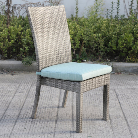 Balcones - Outdoor Wicker Dining Chairs With Cushions (Set of 8) - Premium Chair Sets from Gather Craft - Just $2035! Shop now at brett interiors