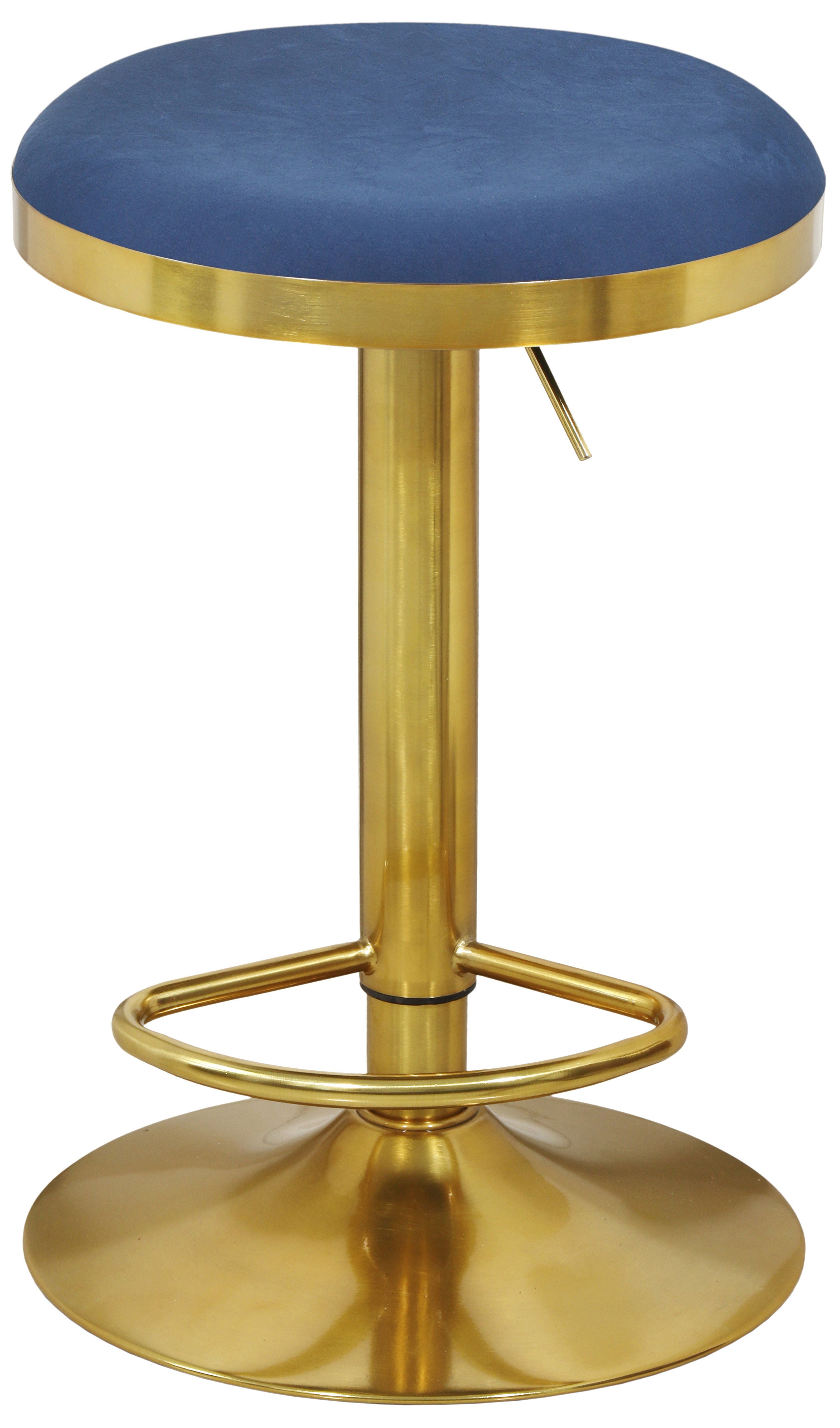 Brody - Adjustable Stool, Gold Base - Premium Adjustable Stools from Meridian Furniture - Just $337.50! Shop now at brett interiors