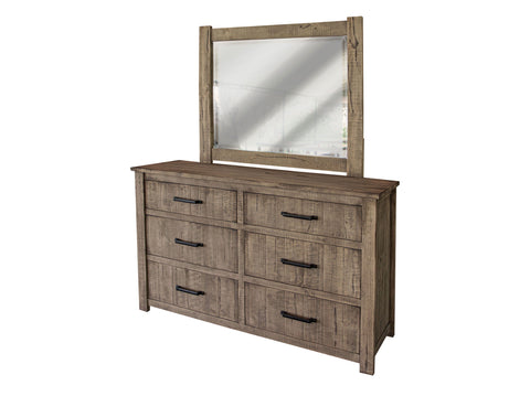 Cozumel - Mirror - Ligh Brown - Premium Bedroom Mirrors from International Furniture Direct - Just $287.50! Shop now at brett interiors