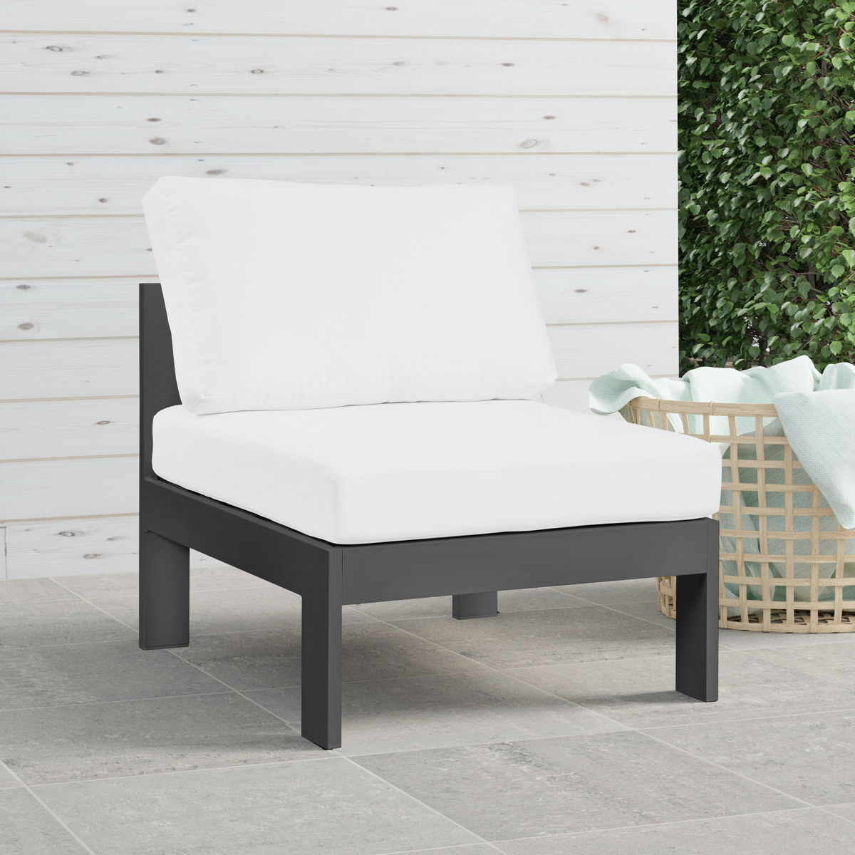 Nizuc - Outdoor Patio Armless Chair - Premium Chairs from Meridian Furniture - Just $862.50! Shop now at brett interiors