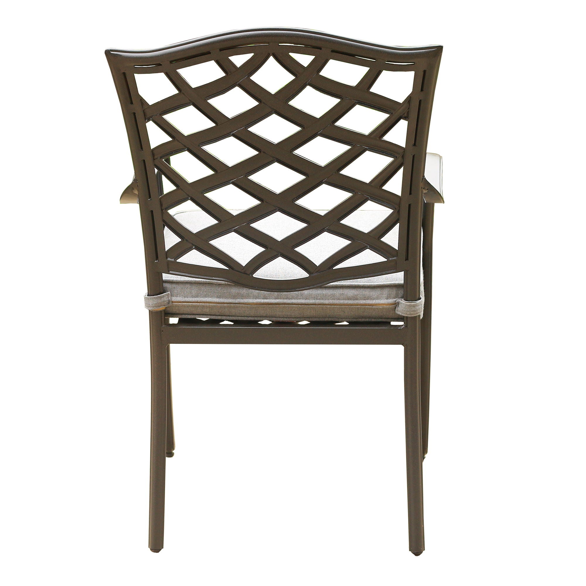 Outdoor Patio Aluminum Dining Arm Chair With Cushion (Set of 2) - Cast Slate - Premium Chair Sets from Gather Craft - Just $761! Shop now at brett interiors