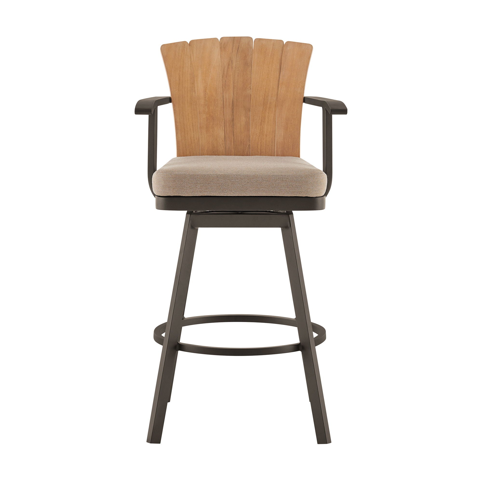 Hazel - Outdoor Patio Swivel Bar Stool - Premium Counter Height (24"-27") from Armen Living - Just $787.50! Shop now at brett interiors