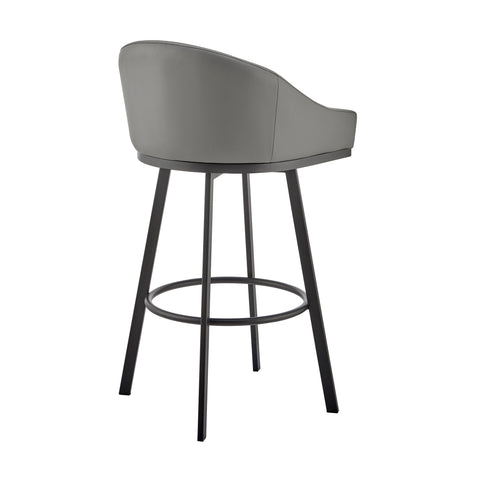 Eleanor - Swivel Stool - Black Base - Premium Counter Height (24"-27") from Armen Living - Just $370! Shop now at brett interiors