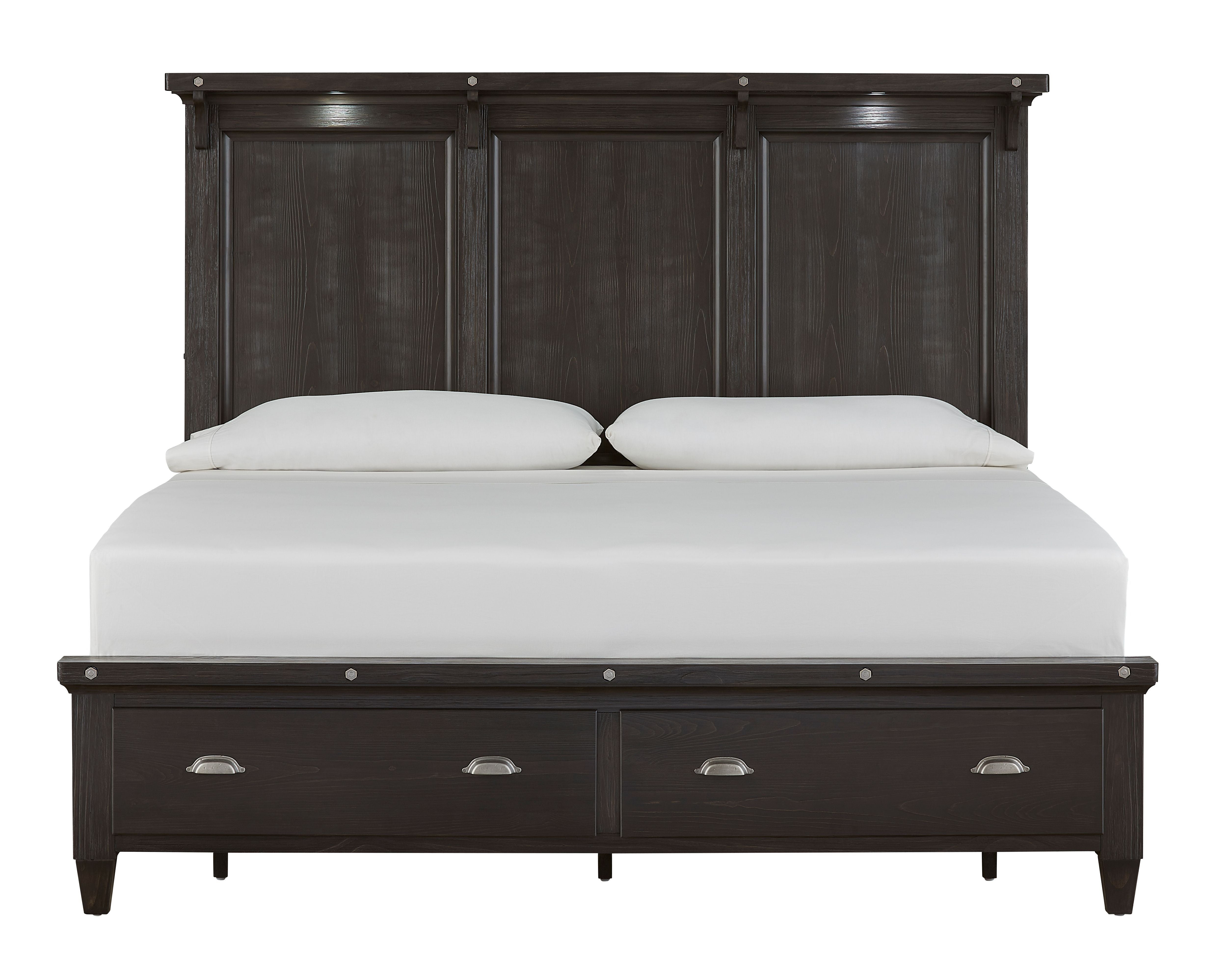 Sierra - Complete Lighted Panel Storage Bed - Premium Storage Beds from Magnussen Furniture - Just $1970! Shop now at brett interiors