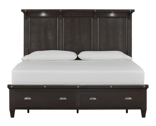 Sierra - Complete Lighted Panel Storage Bed - Premium Storage Beds from Magnussen Furniture - Just $1970! Shop now at brett interiors