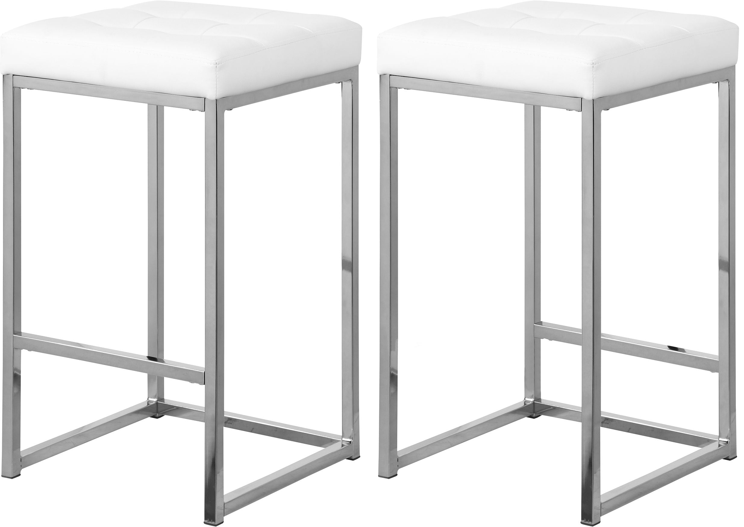 Nicola - Faux Leather Stool (Set of 2) - Premium Stool Sets from Meridian Furniture - Just $400! Shop now at brett interiors